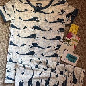 NWT 4t kickee pants mermaid jammies